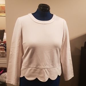 Kate Spade eggshell blouse